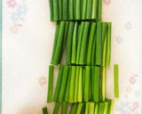 牛肉とにんにくの芽のオイスターソース炒め作り方1写真