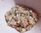 はんぺん入りふんわり鶏つくね☆ポン酢がけ作り方2写真
