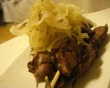 ✿玉ねぎたっぷりのせ！レバーの串焼き✿作り方4写真