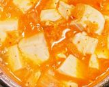 簡単・土鍋で作る豆腐チゲ鍋風作り方7写真