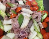 農家のミニトマトと夏野菜の牛肉炒め作り方2写真