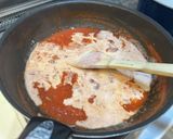 海老のトマトクリームパスタ作り方8写真