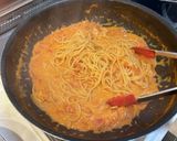 海老のトマトクリームパスタ作り方9写真