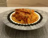 海老のトマトクリームパスタ作り方10写真