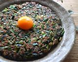 m簡単！ニラとひき肉のつくね風作り方6写真