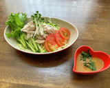 四川風　冷やし中華（ごまだれ）作り方5写真