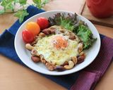 香ばし目玉焼き♬ナッチーズエッグ作り方7写真