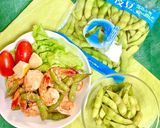 手で食べるガーリック枝豆&シュリンプ”作り方6写真