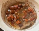 殻まで活用！赤エビの濃厚極上えび出汁味噌汁作り方2写真