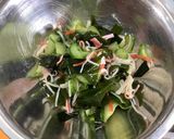 新生姜たっぷり☆カニかまとワカメの酢の物作り方4写真