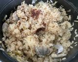 ヘルシー！あさりのもち麦入り炊き込みご飯作り方6写真