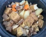 チャーシューと厚揚げと根菜の田舎煮♬作り方5写真