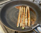 アスパラ豚ロールの照り焼き作り方5写真