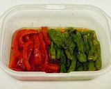 わっぱ弁当＊パプリカ焼き浸しとアジフライ作り方4写真
