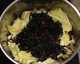 舞茸と白菜と油揚げと昆布の佃煮の和え物作り方3写真