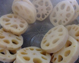 ご飯がすすむ♡つくねのれんこんはさみ焼き作り方2写真