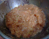 ご飯がすすむ♡つくねのれんこんはさみ焼き作り方3写真