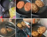 ゴロゴロ夏野菜の　旨トマ　ハンバーグ作り方5写真