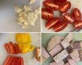 ゴロゴロ夏野菜の　旨トマ　ハンバーグ作り方8写真