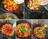 ゴロゴロ夏野菜の　旨トマ　ハンバーグ作り方10写真