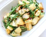 旨っ【ポテトとシーアスパラガスのソテー】作り方6写真