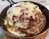 簡単！スキレット丸ごとハンバーグ作り方9写真
