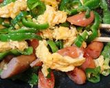 簡単！美味しい♪ウインナー卵ピーマン炒め作り方4写真