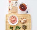 比内地鶏と山菜の鶏飯炊き込みビーフン作り方2写真