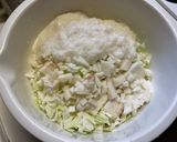 粉少なめ！長芋とキャベツのお好み焼き作り方2写真