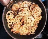 レンコン豚ひき肉炒め作り方3写真