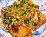 カリッと厚揚げのアツアツ豆苗餡かけ作り方5写真
