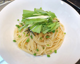 超簡単！しらすと水菜の和風パスタ！！作り方6写真