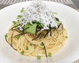 超簡単！しらすと水菜の和風パスタ！！作り方7写真