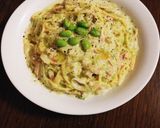 絶品☆枝豆のクリームチーズパスタ作り方7写真