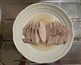 蒸し豚とこんにゃく麺の冷やし中華風作り方1写真