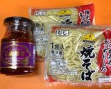 豚コマとニラ・もやしのピリ辛焼きそば♬作り方2写真