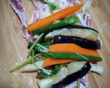 野菜と茸の豚バラ巻き❨(@≧↺≦@)❩ノ作り方2写真