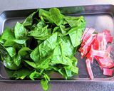 つるむらさきベーコン炒め作り方1写真