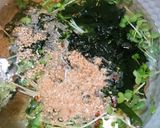 簡単！美味！かいわれとわかめのごま味噌汁作り方1写真