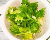セロリの卵とじ作り方1写真