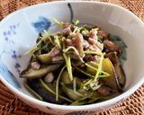 なすと豆苗のウマ味噌炒め作り方7写真