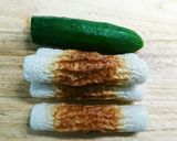 竹輪きゅうりとワカメの酢の物作り方1写真