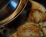 ポークハンバーグ☆きのこのクリームソース作り方8写真