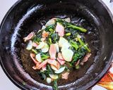 つるむらさきベーコン炒め作り方8写真