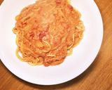 簡単トマトクリームパスタ作り方6写真