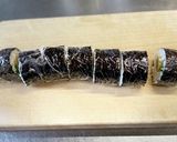 残った海老天で！海老天マヨ海苔巻き作り方10写真