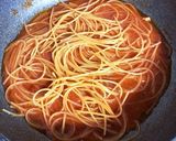 トマト煮込みリメイクパスタ作り方2写真
