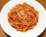 トマト煮込みリメイクパスタ作り方3写真