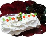 シフォン生地deクリスマスロール作り方9写真