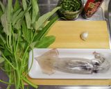 【肝いり絶品】スルメイカと空芯菜の炒め物作り方1写真